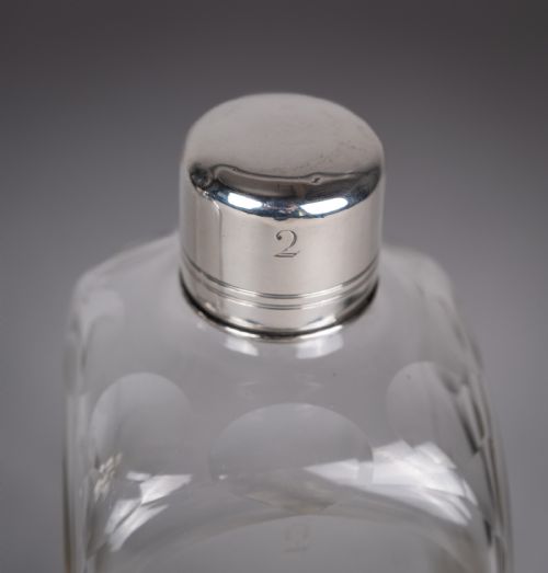 JOSEPH ANGELL I GEORGIAN STERLING SILVER DECANTER GLASS SET 1827 - ADDITIONAL PHOTO 15