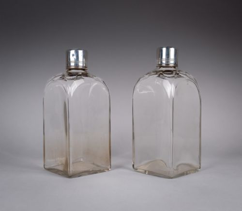 JOSEPH ANGELL I GEORGIAN STERLING SILVER DECANTER GLASS SET 1827 - ADDITIONAL PHOTO 20