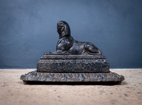 CAST IRON EGYPTIAN REVIVAL SPHINX BOOT SCRAPER BY ARCHIBALD KENRICK SONS C1820 - ADDITIONAL PHOTO 8