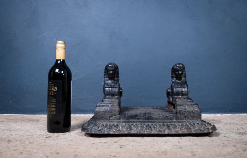 CAST IRON EGYPTIAN REVIVAL SPHINX BOOT SCRAPER BY ARCHIBALD KENRICK SONS C1820 - ADDITIONAL PHOTO 12