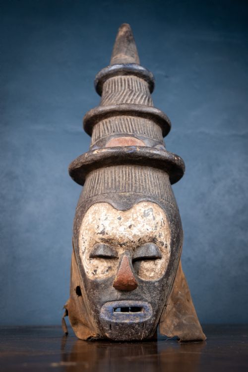 early 20th century yaka initiation mask d r congo - CATEGORY: ANTIQUE MISCELLANEOUS - DATED 1900