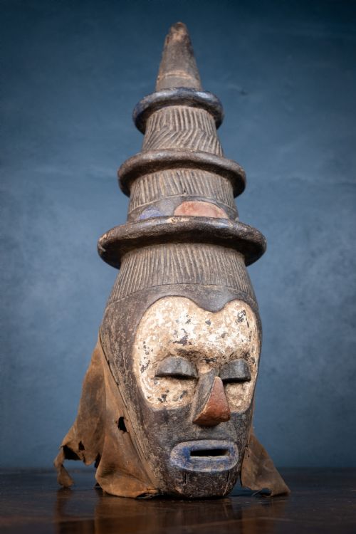 EARLY 20TH CENTURY YAKA INITIATION MASK D R CONGO - ADDITIONAL PHOTO 1