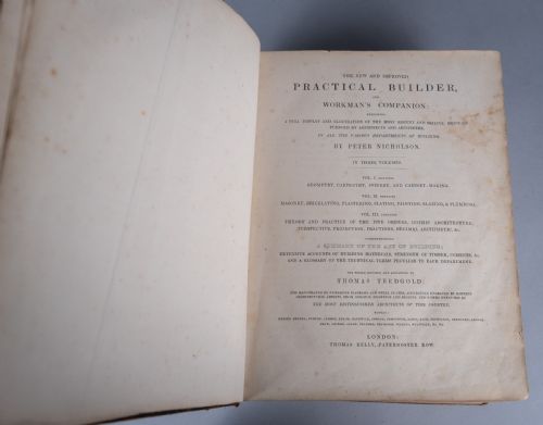 1848 THE NEW AND IMPROVED PRACTICAL BUILDER BY PETER NICHOLSON BOOK - ADDITIONAL PHOTO 9