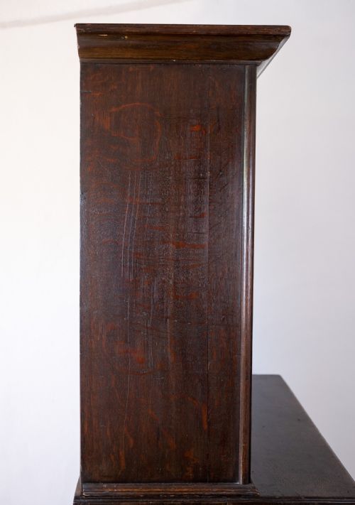 GEORGIAN OAK BOOKCASE CUPBOARD C1800 - ADDITIONAL PHOTO 3