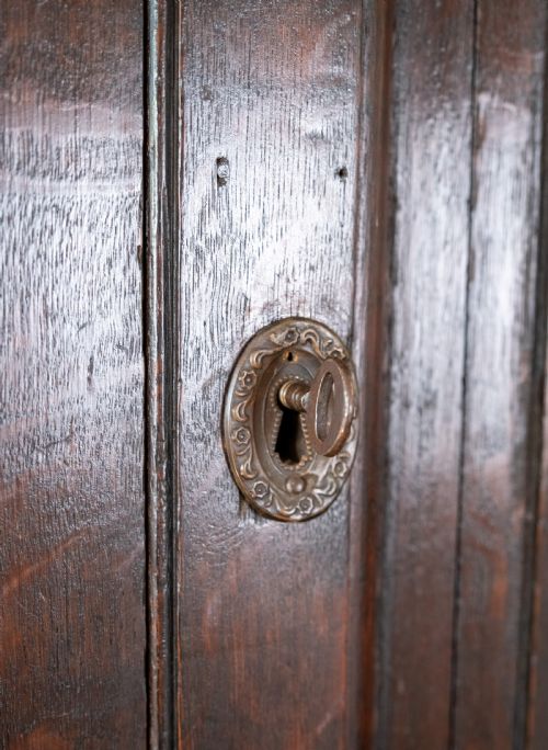 GEORGIAN OAK BOOKCASE CUPBOARD C1800 - ADDITIONAL PHOTO 12