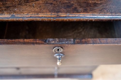 GEORGIAN OAK BOOKCASE CUPBOARD C1800 - ADDITIONAL PHOTO 14