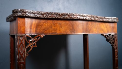 19TH CENTURY MAHOGANY CHINESE CHIPPENDALE STYLE CARD TABLE - ADDITIONAL PHOTO 3