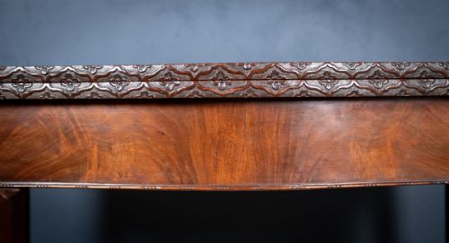 19TH CENTURY MAHOGANY CHINESE CHIPPENDALE STYLE CARD TABLE - ADDITIONAL PHOTO 4