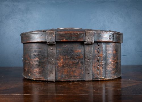 18TH CENTURY SWEDISH BENTWOOD IRON BOUND TRAVEL BOX - ADDITIONAL PHOTO 7