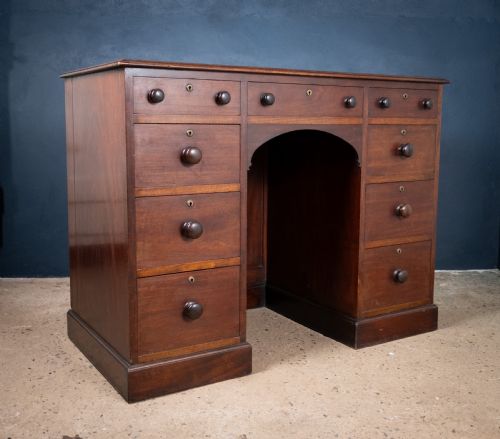 19th century mahogany estate desk c1860 - CATEGORY: ANTIQUE DESKS - DATED 1860