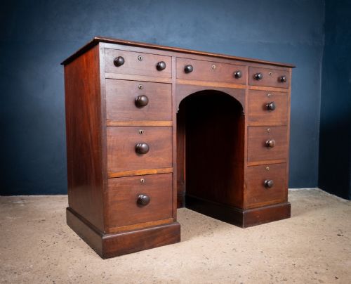 19TH CENTURY MAHOGANY ESTATE DESK C1860 - ADDITIONAL PHOTO 6