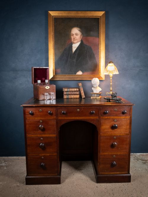 19TH CENTURY MAHOGANY ESTATE DESK C1860 - ADDITIONAL PHOTO 16