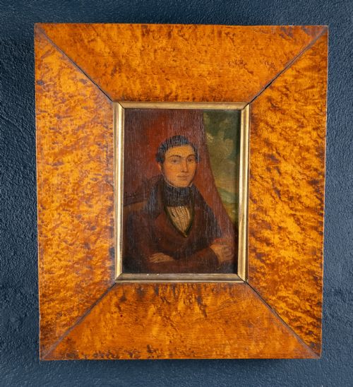 18TH CENTURY PORTRAIT OF A GENTLEMAN ENGLISH SCHOOL OIL ON PANEL - ADDITIONAL PHOTO 3