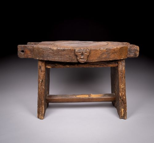 18th century elm cheese press table - CATEGORY: ANTIQUE FURNITURE - DATED 18TH CENTURY