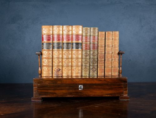 REGENCY ROSEWOOD BOOK TRAY - ADDITIONAL PHOTO 2