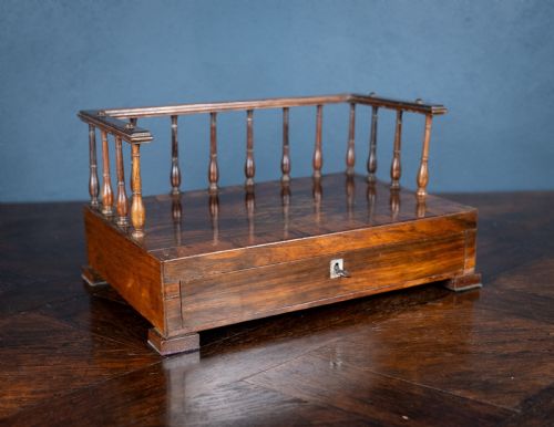 REGENCY ROSEWOOD BOOK TRAY - ADDITIONAL PHOTO 4
