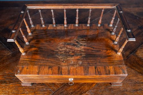 REGENCY ROSEWOOD BOOK TRAY - ADDITIONAL PHOTO 8