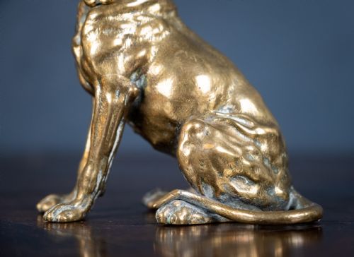 EARLY 20TH CENTURY BRONZE DOG INKWELL - ADDITIONAL PHOTO 2