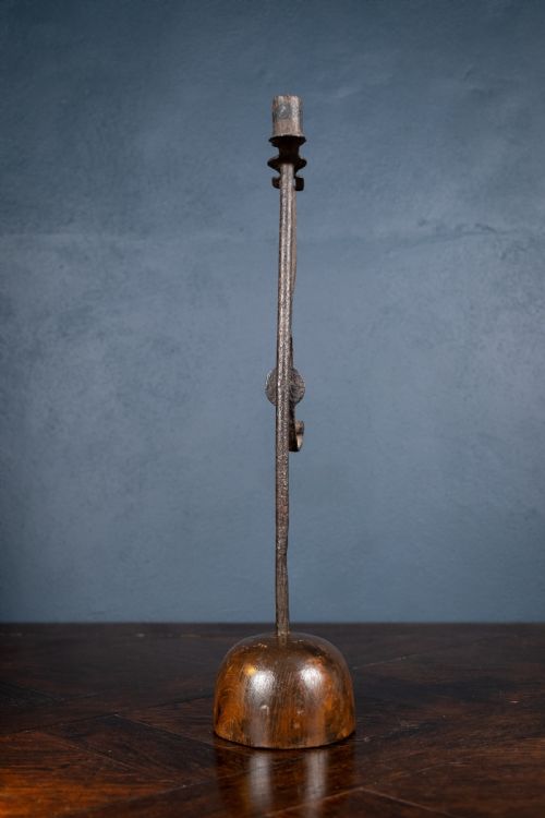 18TH CENTURY WROUGHT IRON RUSH LIGHT - ADDITIONAL PHOTO 5