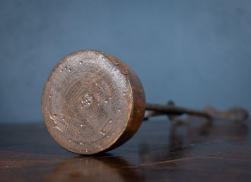 18TH CENTURY WROUGHT IRON RUSH LIGHT - ADDITIONAL PHOTO 8