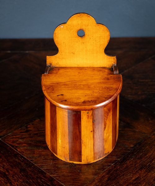SCOTTISH STAVED TREEN SALT BOX C1860 - ADDITIONAL PHOTO 4