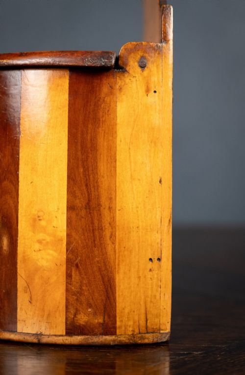 SCOTTISH STAVED TREEN SALT BOX C1860 - ADDITIONAL PHOTO 7