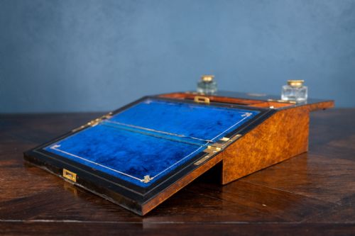 BETJEMANN SON WALNUT AND COROMANDEL WRITING SLOPE - ADDITIONAL PHOTO 17
