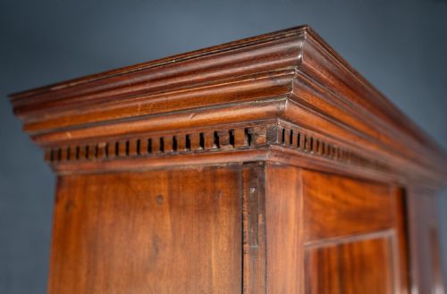 GEORGE III MAHOGANY BOOKCASE BUREAU - ADDITIONAL PHOTO 17