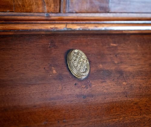GEORGE III MAHOGANY BOOKCASE BUREAU - ADDITIONAL PHOTO 25