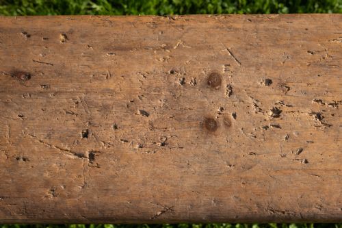 19TH CENTURY 9 FOOT LONG FARMHOUSE BENCH - ADDITIONAL PHOTO 3