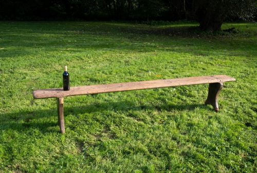 19TH CENTURY 9 FOOT LONG FARMHOUSE BENCH - ADDITIONAL PHOTO 14