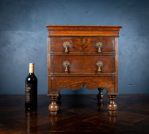 GEORGE I OAK CLOSE STOOL - ADDITIONAL PHOTO 1
