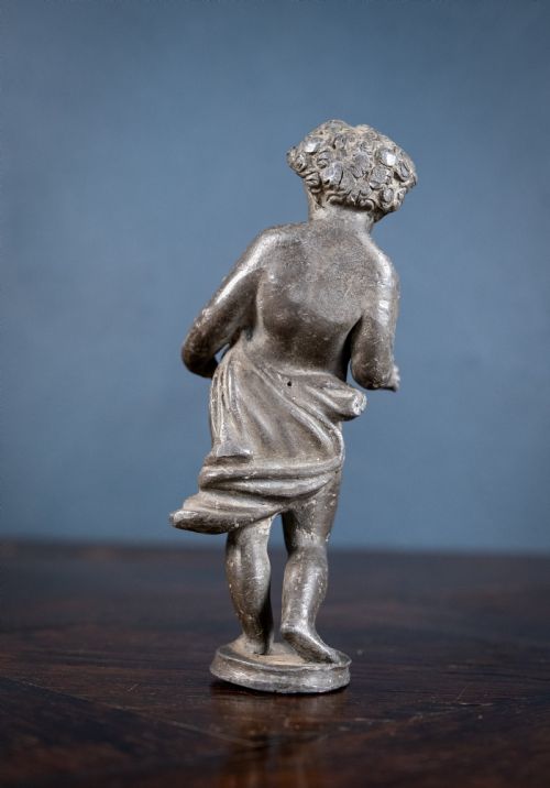 18TH CENTURY LEAD PUTTO FIGURE - ADDITIONAL PHOTO 5