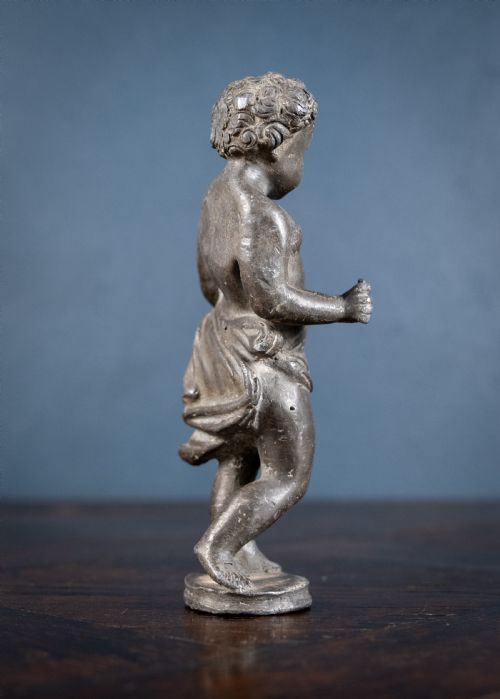 18TH CENTURY LEAD PUTTO FIGURE - ADDITIONAL PHOTO 6