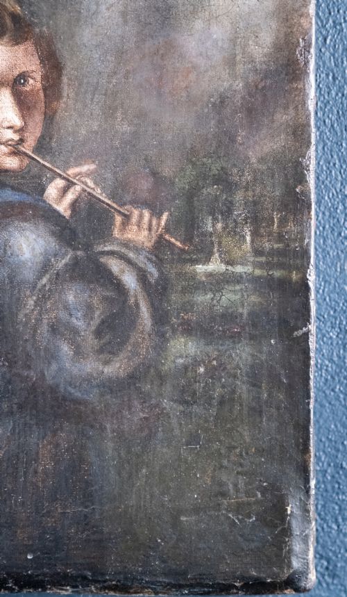 AFTER SIR JOSHUA REYNOLDS 172392 'PIPING SHEPHERD BOY' OIL ON CANVAS - ADDITIONAL PHOTO 4
