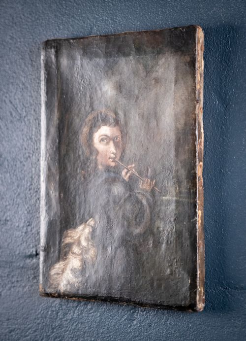 AFTER SIR JOSHUA REYNOLDS 172392 'PIPING SHEPHERD BOY' OIL ON CANVAS - ADDITIONAL PHOTO 6