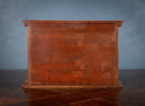 FINE VICTORIAN CARVED WALNUT GLAZED LETTER BOX - ADDITIONAL PHOTO 11