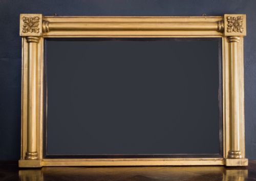 regency giltwood overmantle mirror c1830 - CATEGORY: ANTIQUE MIRRORS - DATED REGENCY