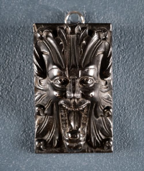 GROTESQUE EBONISED WOOD CORBEL - ADDITIONAL PHOTO 1