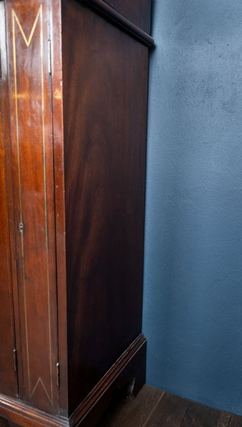 LARGE REGENCY BRASS INLAID MAHOGANY BOOKCASE - ADDITIONAL PHOTO 22