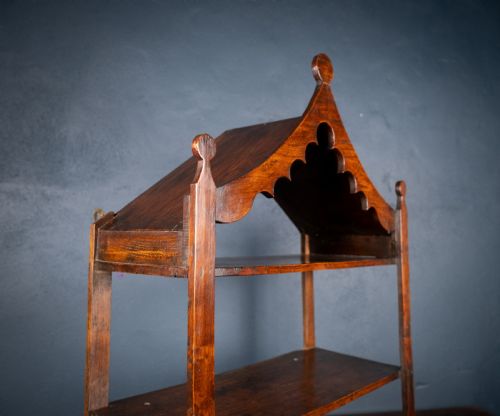 19TH CENTURY IRISH PROVINCIAL OAK WALL SHELF - ADDITIONAL PHOTO 1