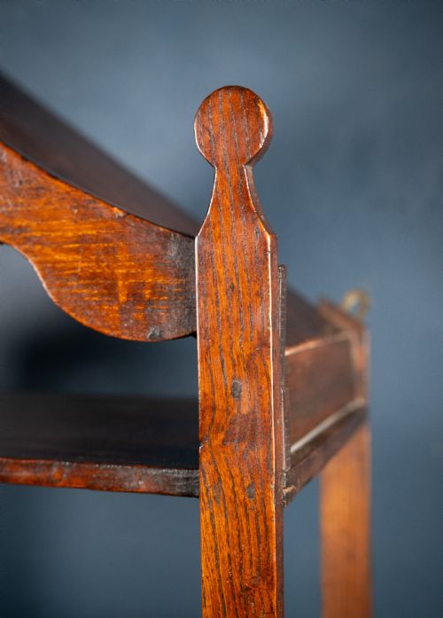 19TH CENTURY IRISH PROVINCIAL OAK WALL SHELF - ADDITIONAL PHOTO 4