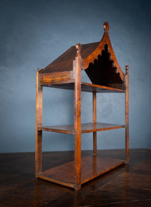 19TH CENTURY IRISH PROVINCIAL OAK WALL SHELF - ADDITIONAL PHOTO 5