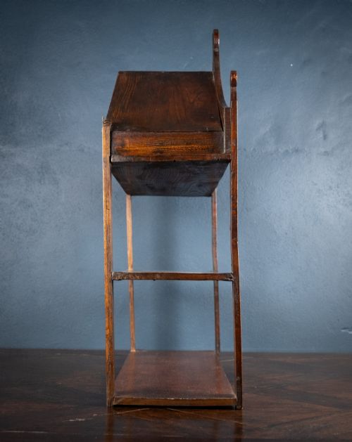 19TH CENTURY IRISH PROVINCIAL OAK WALL SHELF - ADDITIONAL PHOTO 6
