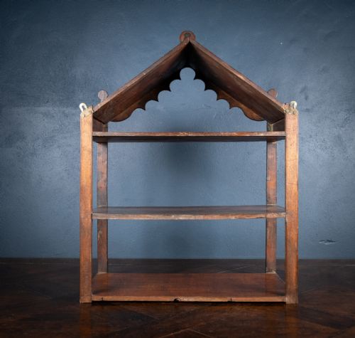 19TH CENTURY IRISH PROVINCIAL OAK WALL SHELF - ADDITIONAL PHOTO 7
