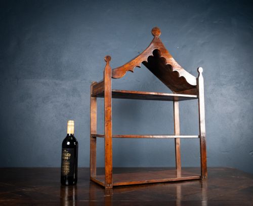 19TH CENTURY IRISH PROVINCIAL OAK WALL SHELF - ADDITIONAL PHOTO 17