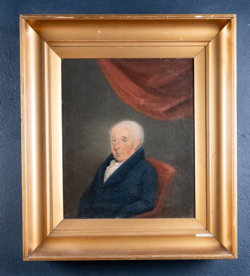 19TH CENTURY PORTRAIT OF A GENTLEMAN OIL ON CANVAS - ADDITIONAL PHOTO 5