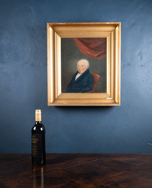 19TH CENTURY PORTRAIT OF A GENTLEMAN OIL ON CANVAS - ADDITIONAL PHOTO 8