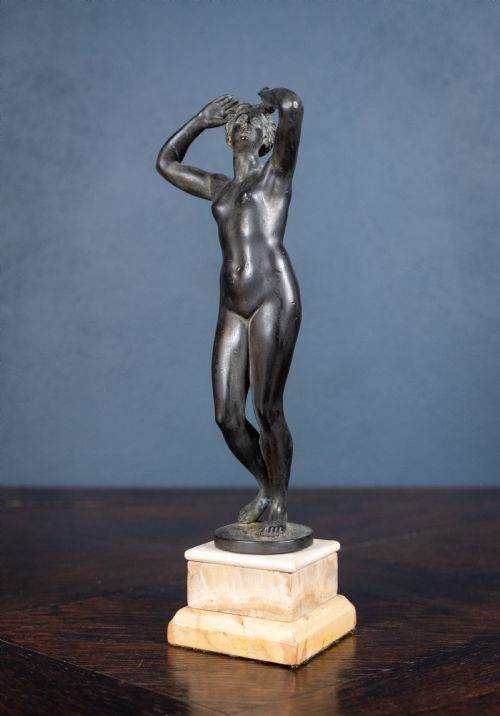 19TH CENTURY BRONZE OF NIOBE SCHOOL OF FRANCESCO DA SANT'AGATA - ADDITIONAL PHOTO 5