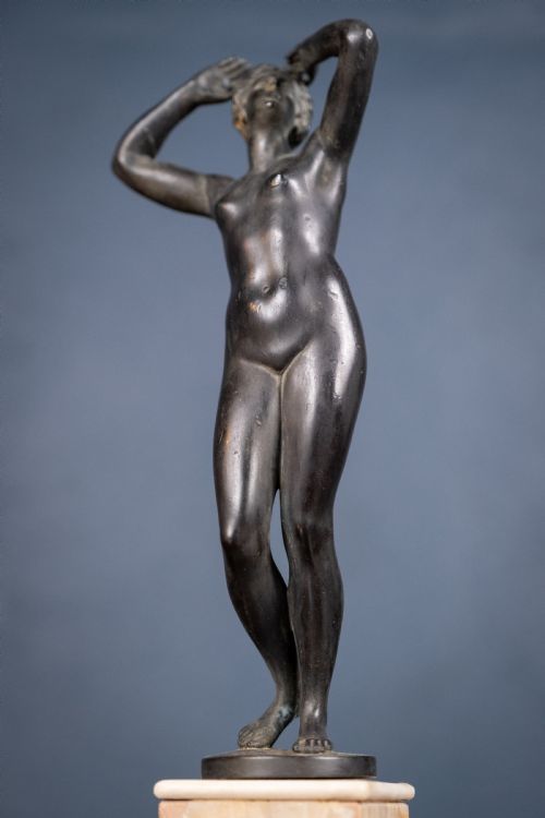 19TH CENTURY BRONZE OF NIOBE SCHOOL OF FRANCESCO DA SANT'AGATA - ADDITIONAL PHOTO 12